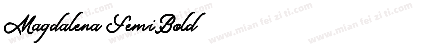 Magdalena SemiBold字体转换